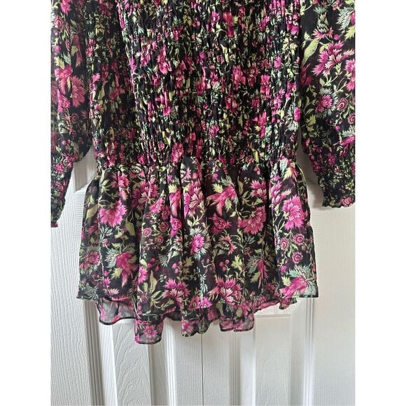 Misa Los Angeles Celina Mini Dress in Black Floral - Picture 8 of 11